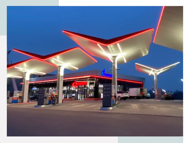 Навесы для АЗС в Брянске