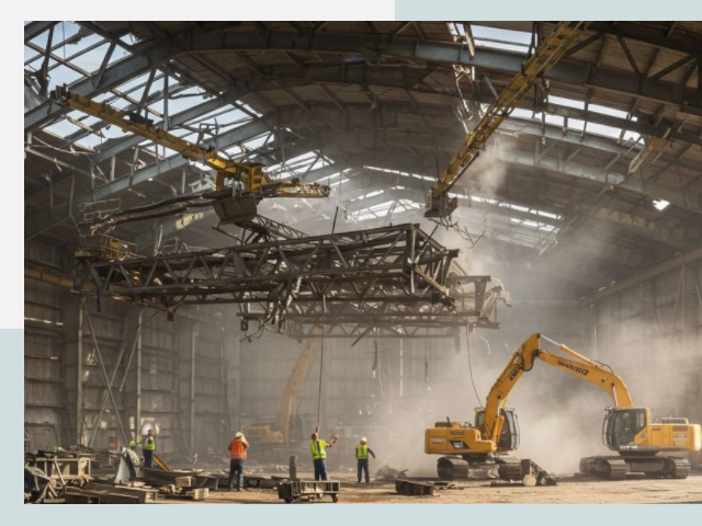 Демонтаж ангаров в Брянске от 645 руб. за м²